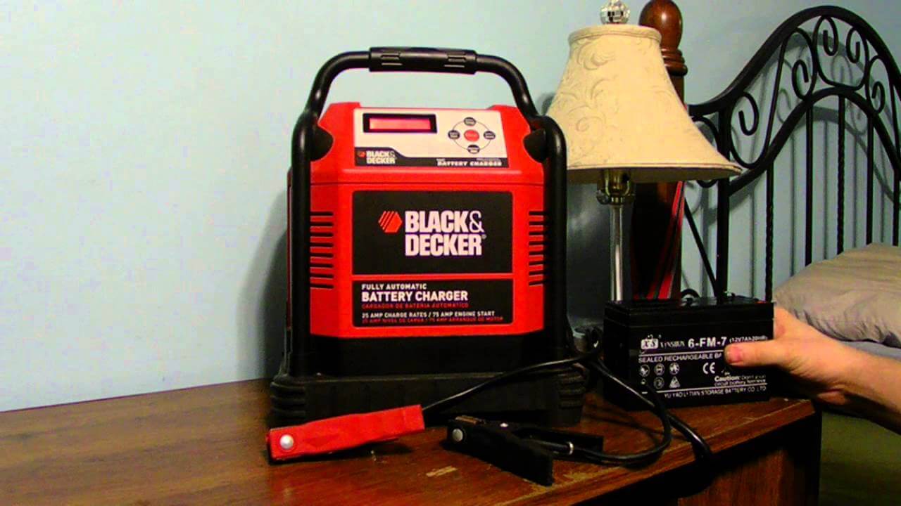 how to use a black and decker battery charger